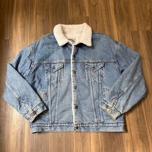 Vintage Levi's Sherpa Type III Denim Jacket SZ XL Made in USA 1981 GUC Grunge